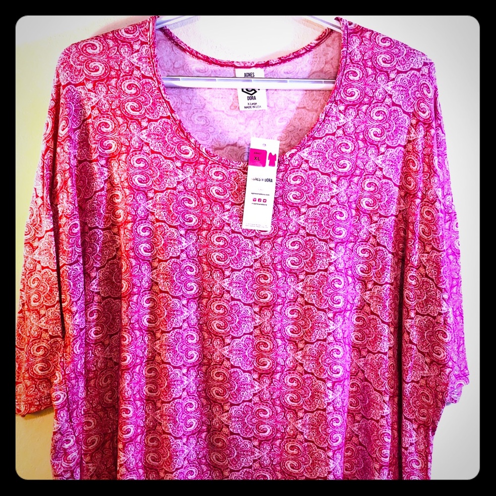 Agnes & Dora Hi-Lo Tunic Top Size XL